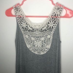 gray sleeves maxi dress